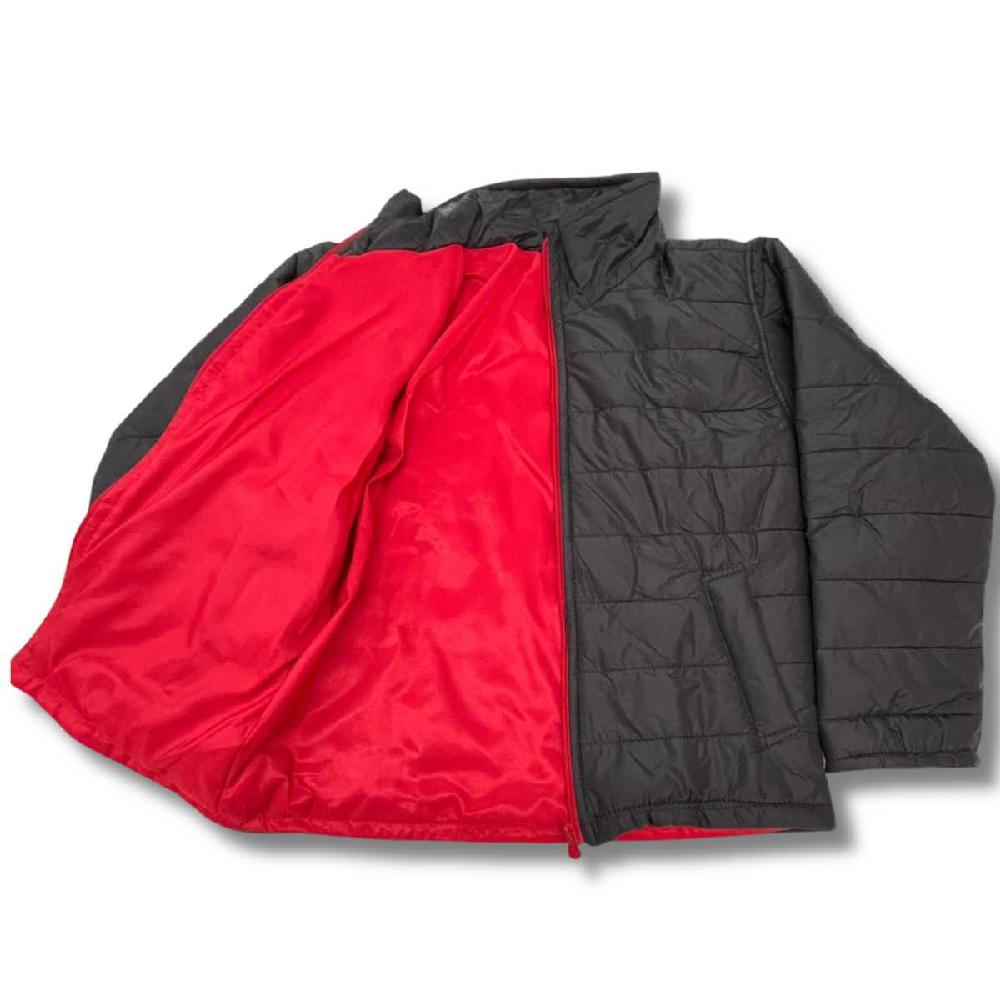 JAQUETA-PUFFER-INFANTIL-MENINO-SEM-CAPUZ-COR-PRETA-COM-FORRO-EM-VERMELHO
